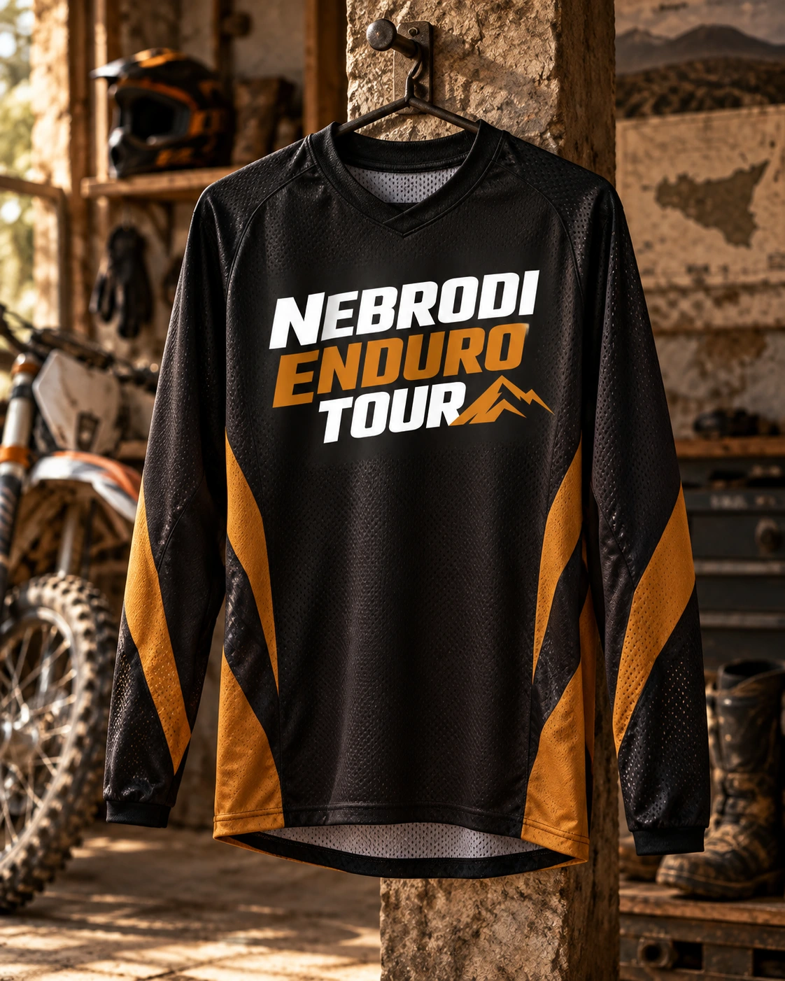 Nebrodi Enduro Tour — Jersey front mockup